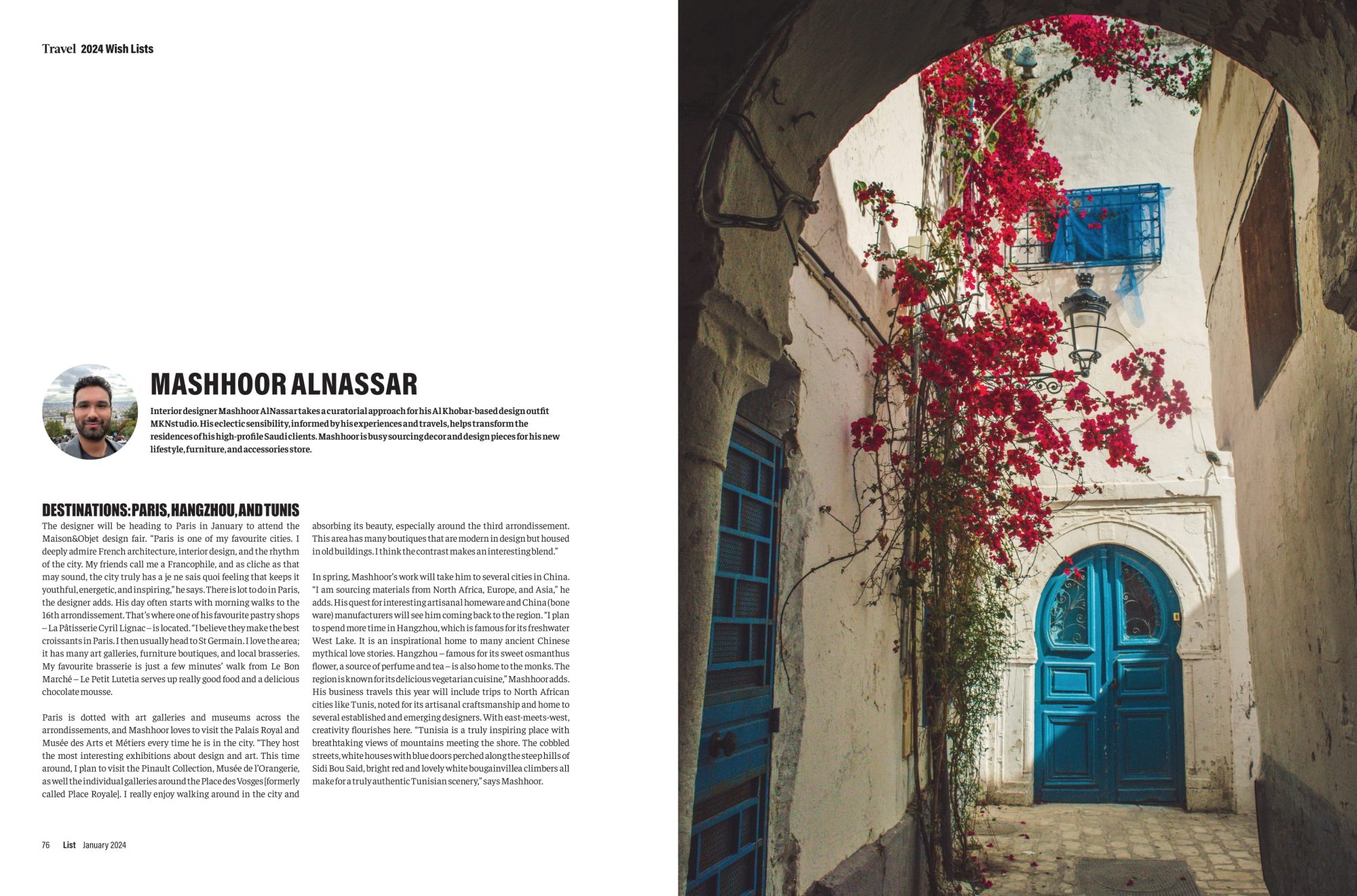 2024 Travel Wish Lists – LIST Magazine – JAN 2024-3