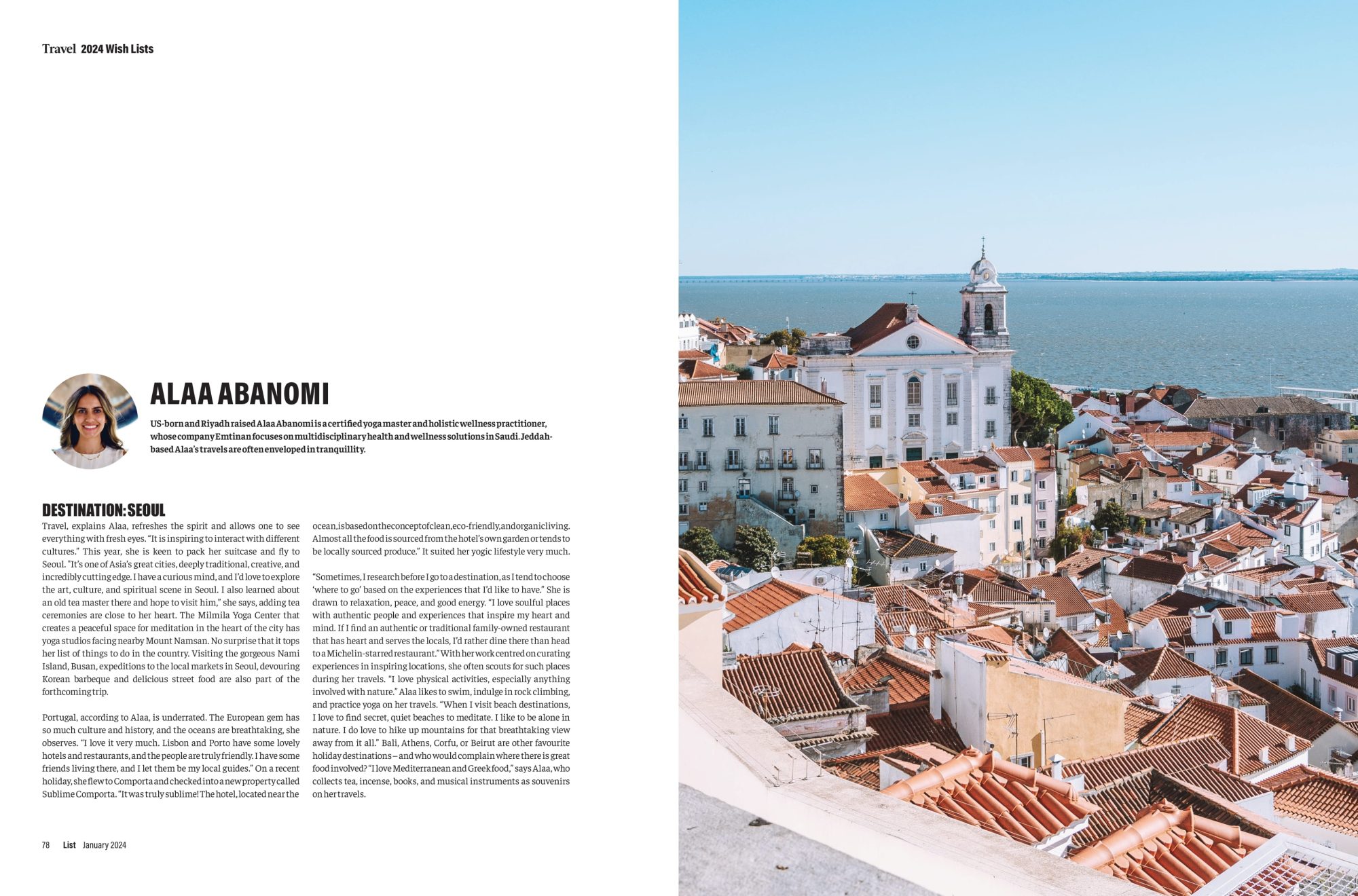 2024 Travel Wish Lists – LIST Magazine – JAN 2024-4