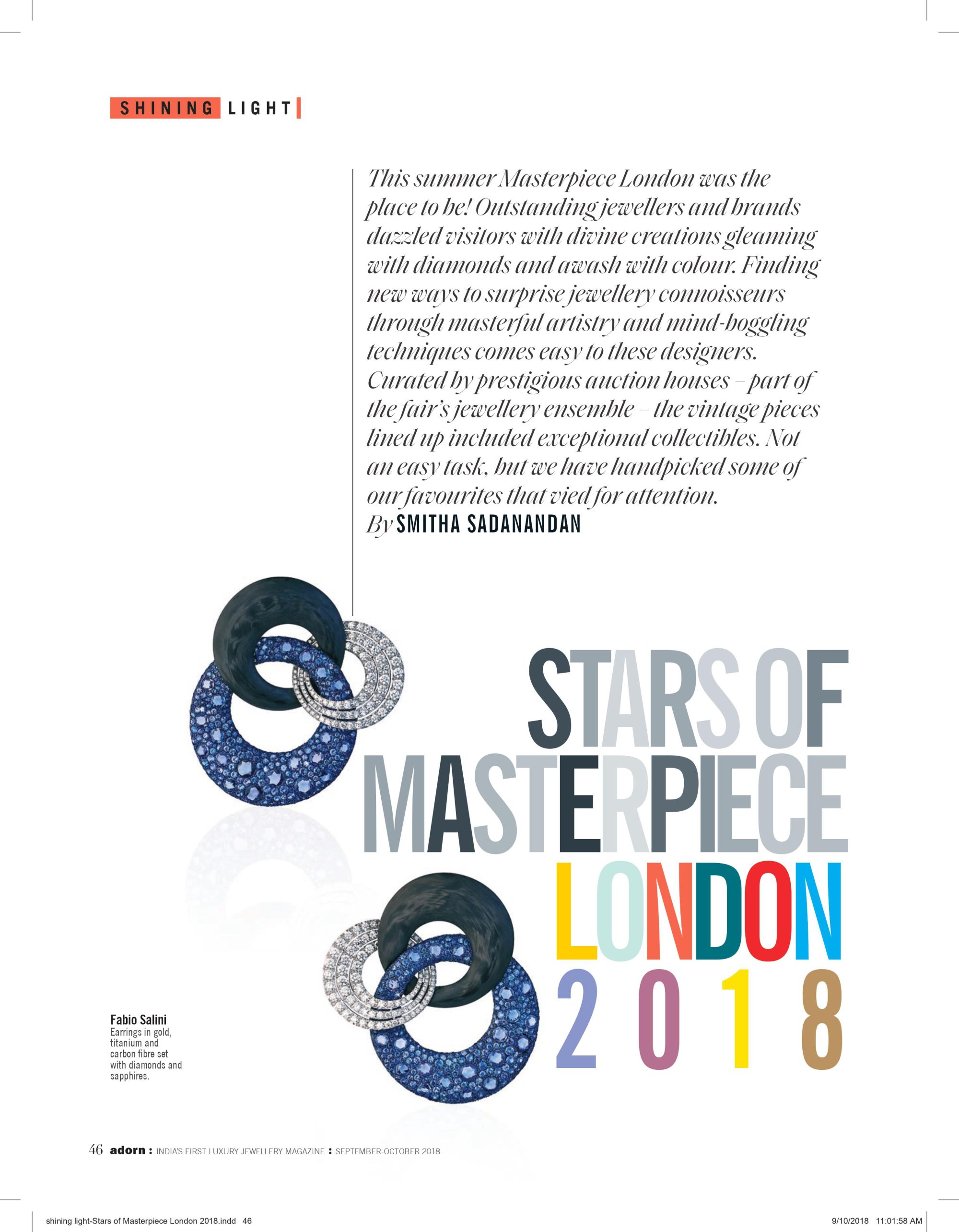 Stars Of Masterpiece London 2018