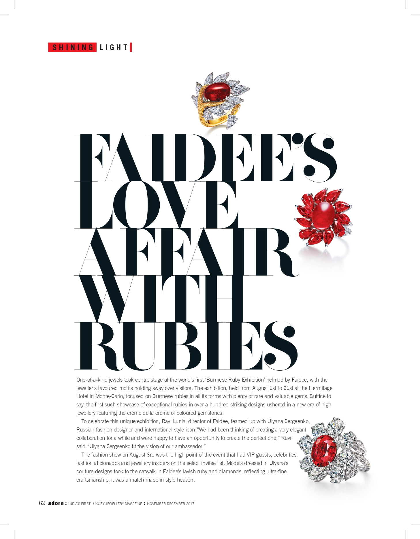 Faidee’s Love Affair With Rubies